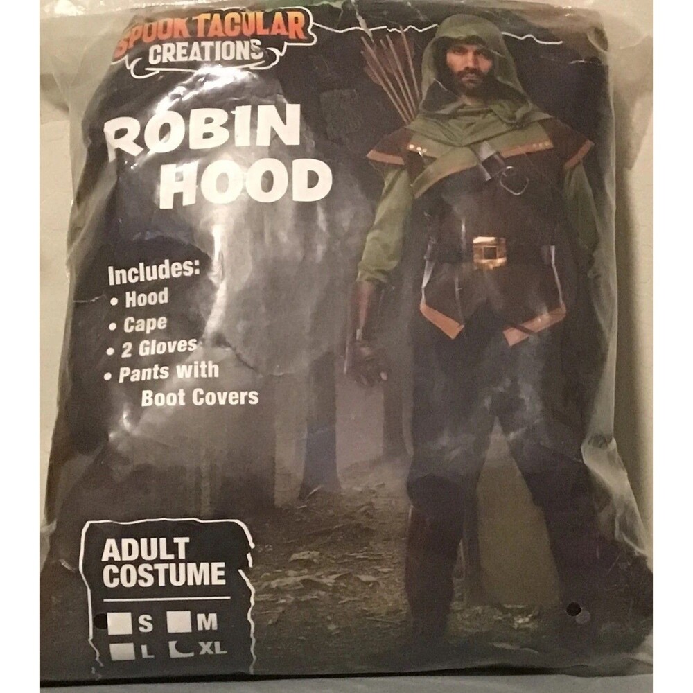 ROBIN HOOD Costume Adult XL Halloween Cosplay Spooktacular Creations NIP